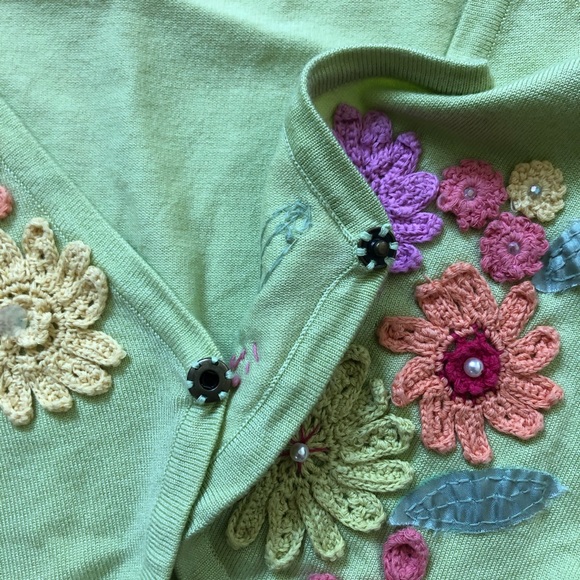 CYNTHIA STEFFE Kelly green shrug, parlors size S - Picture 7 of 7